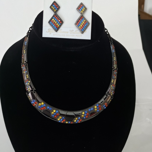 Fifth Avenue Collection Necklace & Post Earring Set - Picture 1 of 6